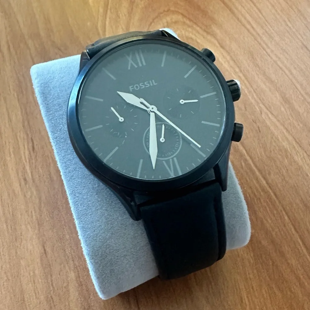 Black Fenmore Men’s Fossil Wristwatch